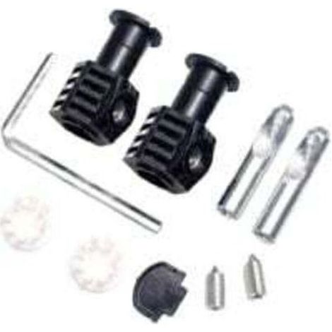Boulons de réservoir de toilettes – Kit de fixation en acier plaqué zinc noir – Pour toilettes suspendues au mur – Installation facile (1/4)