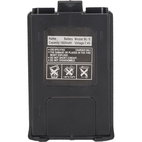 Batterie Li-Ion 7.4V 1800mAh pour talkie-walkie BAOFENG DM-5R, UV-5R, UV-5RE, BF-F8HP, UV-5RTP - remplacement (1/5)