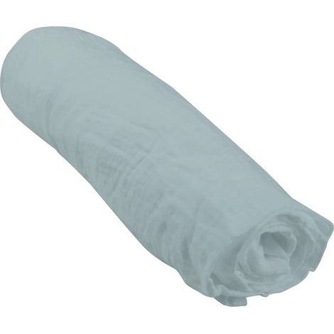 Drap housse bébé en gaze de coton 100% coton