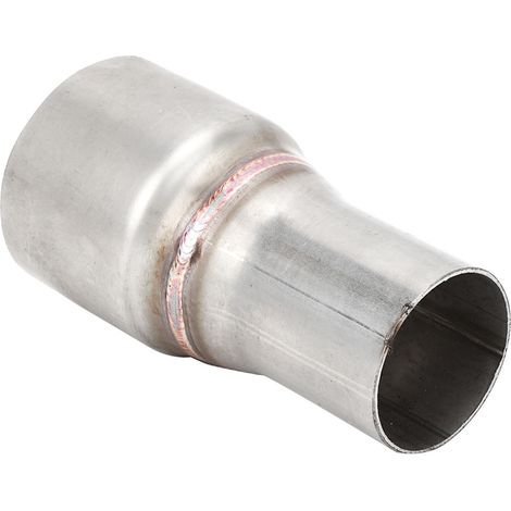 Raccord réducteur de tuyau d'échappement 63 mm/2,5 po à 45 mm/1,75 po, raccord droit standard avec trous. (1/5)