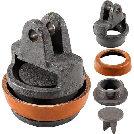 piston de rechange pour pompe manuelle, pièces détachées pour pompe manuelle, kit complet avec manchon en cuir et joint d'étanchéité pour pompe manuelle (1/5)