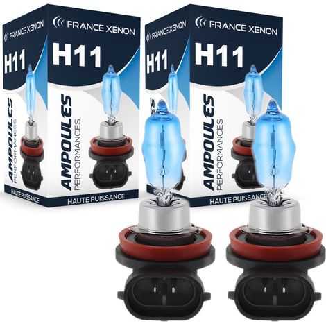 2 x Ampoules H11 100W 6000K HOD Xtrem - FRANCE-XENON - Ampoules halogène 12V - La paire (1/5)