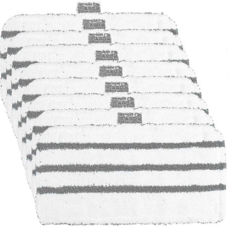 Ensemble de 8 lingettes AURA pour balai vapeur Black & Decker (1/5)