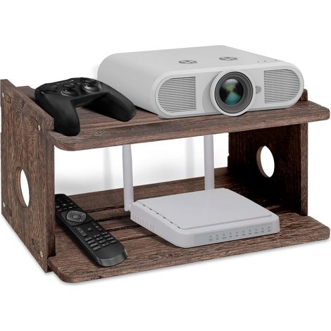 Support de montage mural pour projecteur flottant, boîte de rangement pour modem - Boîtier de rangement - Cache pour TV - Pour Projector DVD Consoles de jeux (1/5)