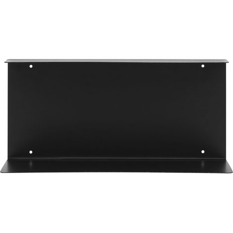 Mensola da parete Lille in acciaio nero 40×18×18 cm (1/3)