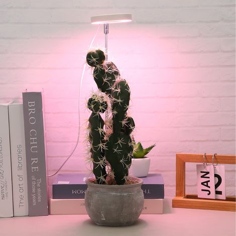 USB-Pflanzenlampe mit Ringlicht, programmierbarer Dimmfunktion, Vollspektrum, simuliert Sonnenlicht, Pflanzenlampe, Zusatzlicht, Vollspektrum-Pflanzenlampe - weiß. (1/5)