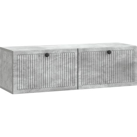 Maison Exclusive - Mobile Porta TV da Muro Grigio Cemento 98 x 31 x 30 cm (1/5)