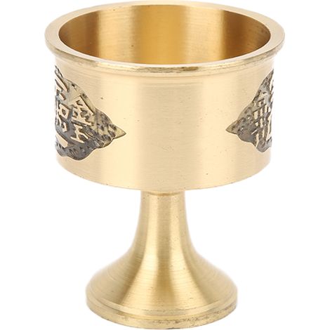 Gobelet à liqueur vintage fait main en laiton pur, durable et robuste, poli avec soin. Magnifique coupe calice en laiton. (1/5)