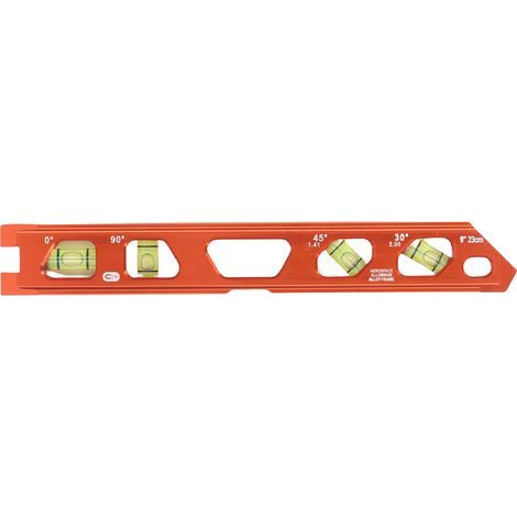 Niveau à Bulle Magnétique avec Aimants Forts 4 Angles (0°, 30°, 45°, 90°) V-Slot Règle Aluminium (1/5)