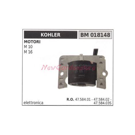 Bobina accensione KOHLER per motori M 10 M 16 018148