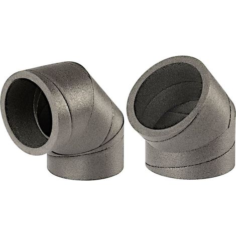 Ubbink – Coude VMC isolé 90° – PE (polyéthylène expansé) – Ø 180 mm – Système étanche pour réseaux de distribution d'air