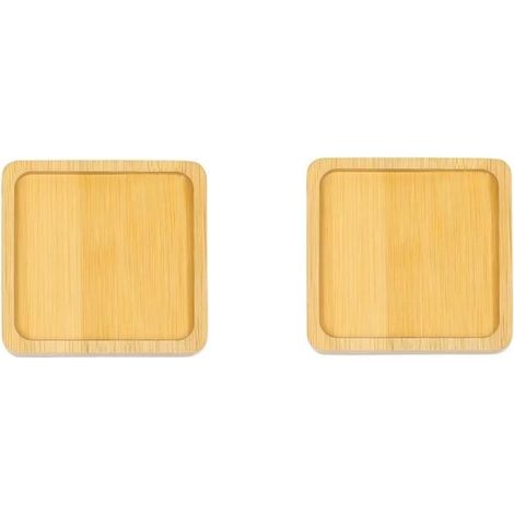 posavasos, 9 x 9 x 0,95 cm, Posavasos de madera, Alfombrillas resistentes al calor, Posavasos para macetas, Bandejas, Bandejas de cocina (1/5)