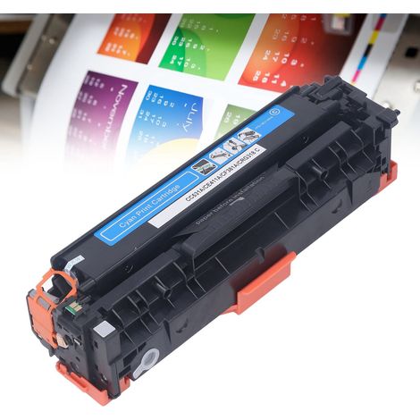 Cartouche de toner remanufacturée de remplacement 304A, cartouche de toner cyan CC531A Compatible avec les imprimantes multifonctions Color LaserJet CM2320 et Color LaserJet CP2025 (1/5)