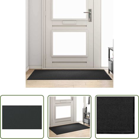 Tapis de porte -  Tapis d'entrée Autre Noir 90 x 150 cm Polypropylène et vinyle (1/5)