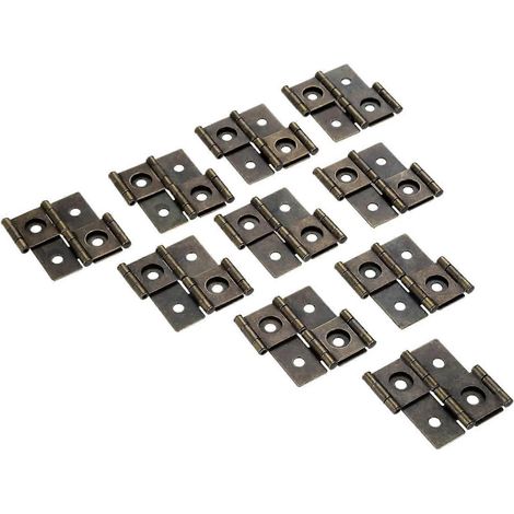 10 charnières à double roulement en alliage de zinc pour déflecteur, 47 x 48 mm (1/5)