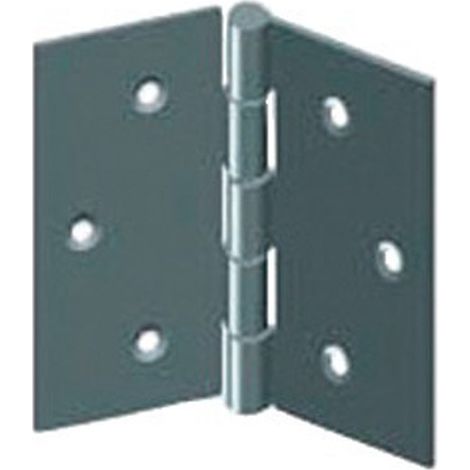 Monin Bisagra cuadrada con nudo enrollado acero bruto 70x70 mm
