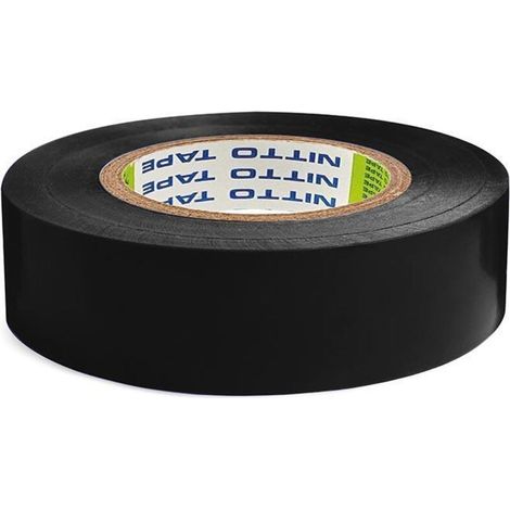 10 Nitto - Ruban Adhesif Isolant - Noir - 19 Mm X 20 M (1/2)