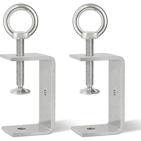 Jiajia AI, Serre Joints en C 75mm Pince C Réglable, Acier Inoxydable , 2 pièces pour jardin, terrasse et extér (1/5)
