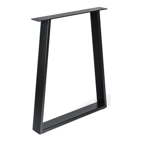 Mueble de diseño REI pie fijo metal crudo negro REI (1/4)