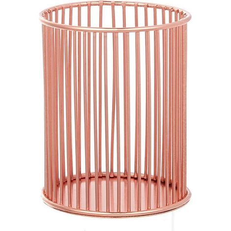 Pot à crayons en métal multifonction, pot à crayons creux, rangement de papeterie, conteneur pour la maison, l'école et l (1/4)