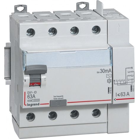 Legrand DX³-ID Interruttore differenziale 63A 30mA per Guide DIN