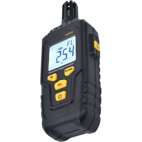 Digitales Anemometer mit LCD-Hintergrundbeleuchtung, Windgeschwindigkeitsmesser, Temperatur- und Feuchtigkeitsmessgerät KD830 (1/5)