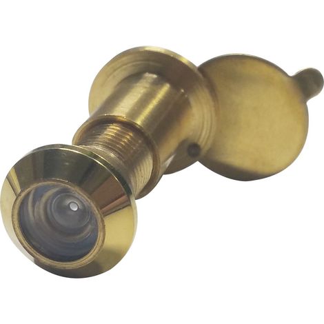 Türgucker ø 12 mm, Weitwinkel 200°, TS 55-75 mm, Messing poliert (1/2)