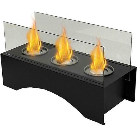 Cheminée à éthanol de table - Brasero bio sans fumée - Flamme décorative pour intérieur et extérieur (1/5)