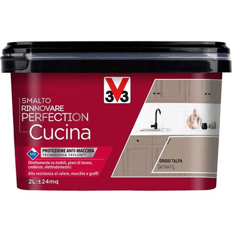 Smalto Rinnovare Cucina grigio talpa satinato 2L (1/2)