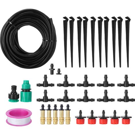 arrosage automatique-Kit d'irrigation goutte à goutte automatique de 10m avec pulvérisateur pour jardin, serre et plantes en pots — pour humidification et économie d'eau (1/5)