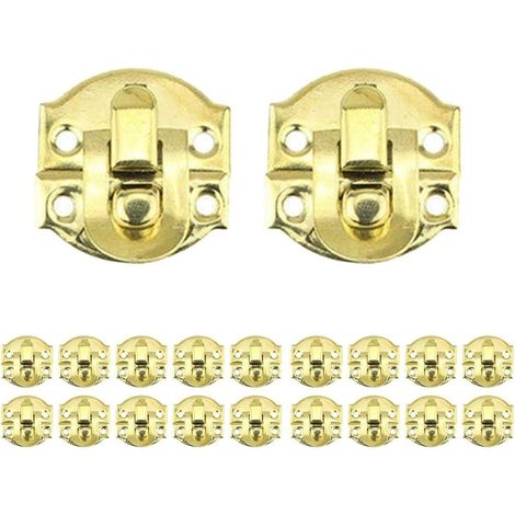 Coffret à bijoux en bois vieilli – 20 pièces de loquet porte (1/5)