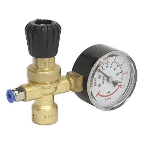 Sealey Disposable Cylinder MIG Gas Regulator 1-Gauge