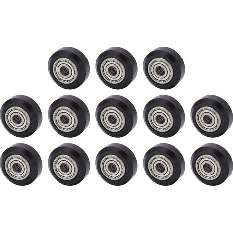Ensemble de 13 pièces comprenant des roues pour imprimante 3D, des roulements en acier au carbone et des poulies en POM pour machines-outils CNC. (1/5)