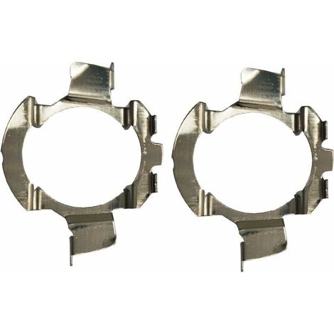 2 pièces métal LED H7 Ampoules adaptateurs Support de Base de Lampe Clip de Support pour quasquai/Polo 6r / Polo 9r / Jetta Sport (MK6) / Opel Astra J (K05) (1/4)