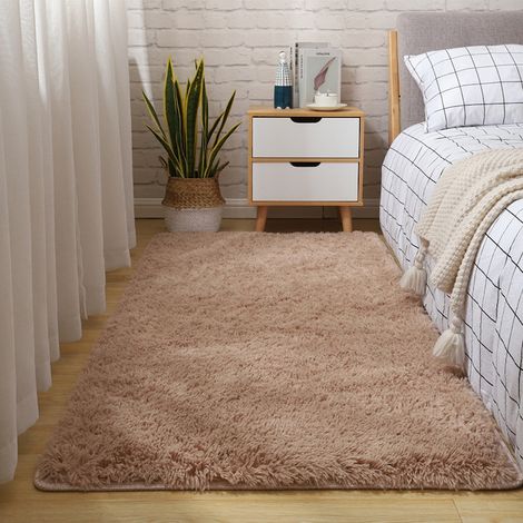 Tapis QttvbTna, acrylique, beige foncé, 60 x 160 x 3 cm (1/5)
