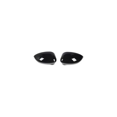 Cubiertas para espejos retrovisores laterales, 2 piezas, cubiertas de repuesto para espejos izquierdo y derecho para Fiat 500 2007 a 2020, negro brillante. (1/4)