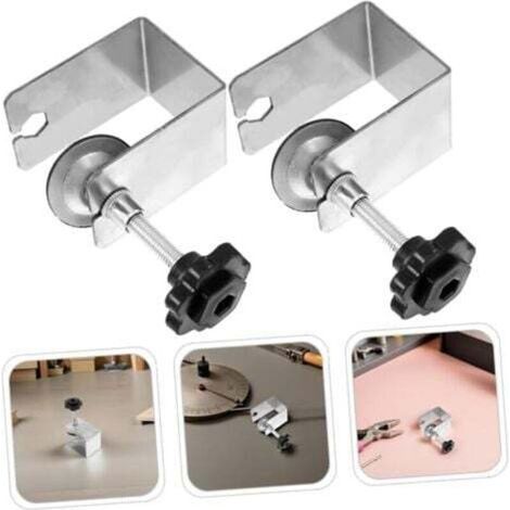 2 Pièces Pinces C tôle galvaniséepour Fixation Serrage Robuste pour Installation Panneaux de Meubles Outils de Menuiserie et Montage Armoires