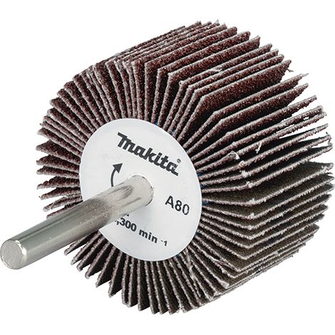 D-75817 Spazzola carte abrasive trapano, Ø50 x 30 mm, A80