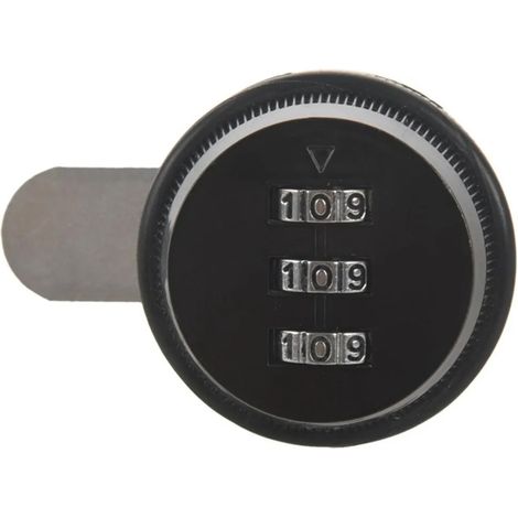 Serrure à Came Combinée En Alliage - Mécanisme Sans Clé Par Code - Pour Bote Aux Lettres Et Armoire Rv - Noir - 1 Pièce (1/5)