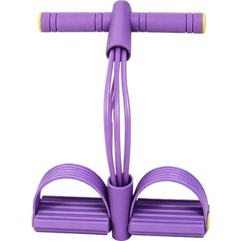 Bandes de résistance pour pédales, 6 tubes - Violet Bandes de résistance améliorées pour pédales, idéales pour l'entraînement, adaptées aux abdominaux, à la taille, aux bras, aux jambes et au Pilates