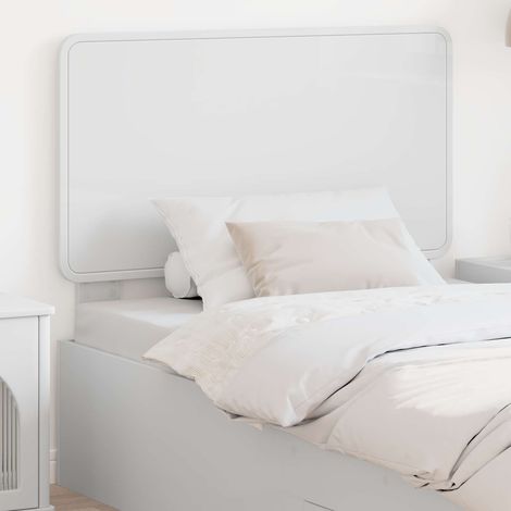 vidaXL Tête de lit Blanc Bois d'ingénierie (1/5)