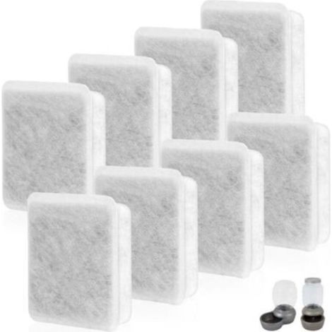 [NEVER USED] Pack of 8 replacement filters for pet water fountains compatible with Petmate Replendish Mason Gravity Waterers automatic dog and cat waterers