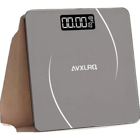 Bilancia pesapersone, display digitale, piattaforma extra-large, GRIGIA (1/2)