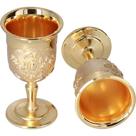 Lot de 2 objets de décoration vintage européens dorés de haute qualité, parfaits pour les voyages et les collectionneurs. (1/5)
