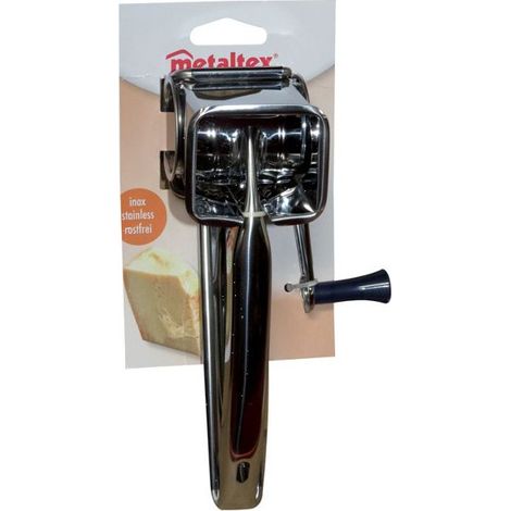 Metaltex Rallador de queso inox plata 19 cm