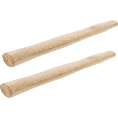 Manche de Marteau en Bois de Remplacement, Lot de 2, 500 G Beige, Adapté au Marteau de 500g, Poignée de Rechange pour Pièces de Marteau (1/5)