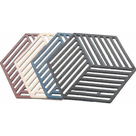 Tapis de table en silicone pour cuisine, flexible et durable, facile à plier, facile à nettoyer (4 pièces) (1/5)