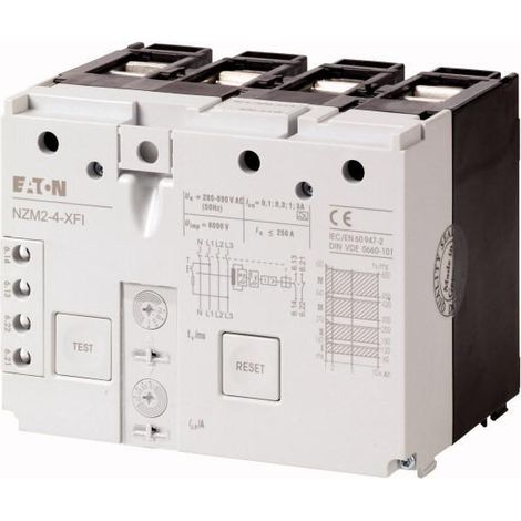 Déclencheur différentiel 0,1 3A 4p 000292344 EATON NZM2 4 XFI