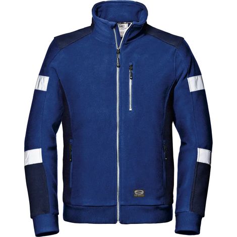 SIR SAFETY SYSTEM COMFORT Polaire de travail avec détails réfléchissants bleu roi et bleu marine Taille 3XL