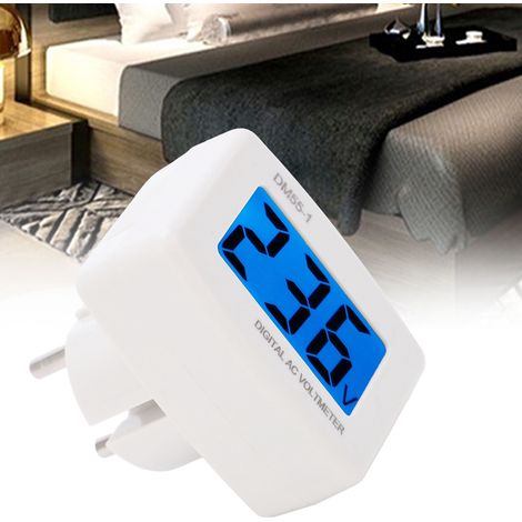 Digitales Haushalts-Wechselstromvoltmeter mit Display und DM55-1-Buchse. Europäischer Standardspannungsbereich: EU AC 80–300 V. (1/5)